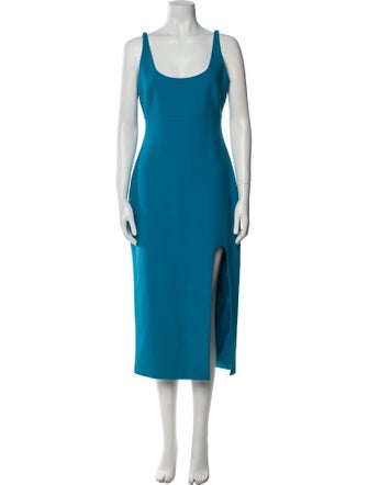 Cinq à Sept Scoop Neck Midi Length Dress