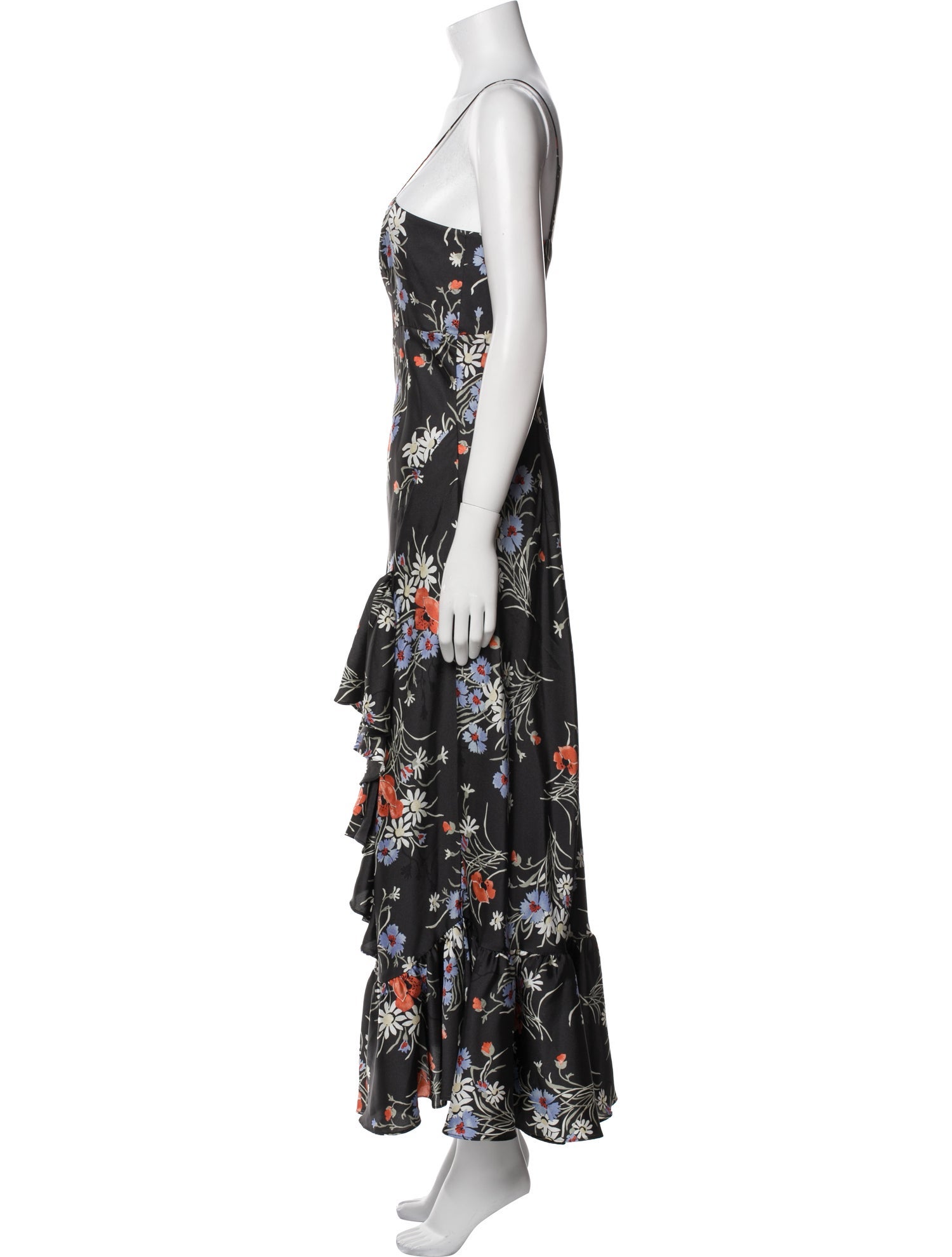 Cinq à Sept Floral Print Long Dress
