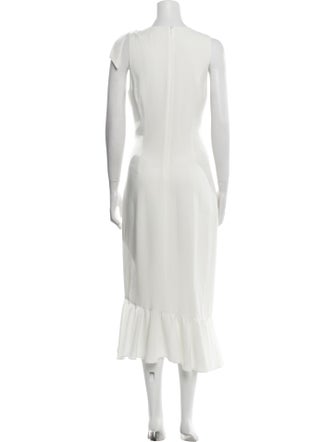 Cinq à Sept Scoop Neck Midi Length Dress