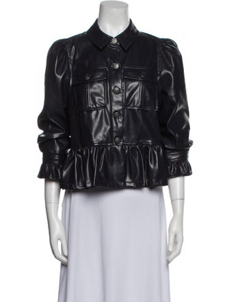 Cinq à Sept Three-Quarter Sleeve Button-Up Top