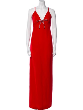 Cinq à Sept V-Neck Long Dress