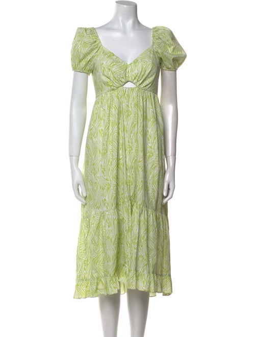 Cinq à Sept Printed Midi Length Dress