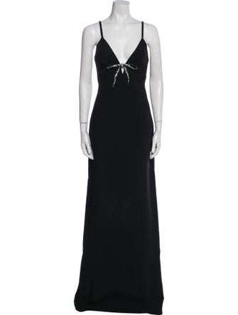 Cinq à Sept V-Neck Long Dress