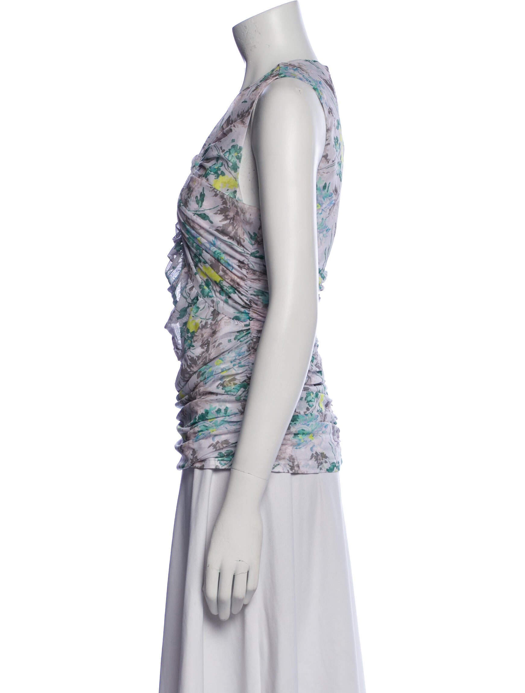 Cinq à Sept Printed Cowl Neck Top w/ Tags