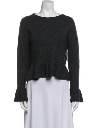 Cinq à Sept Nylon Bateau Neckline Sweater