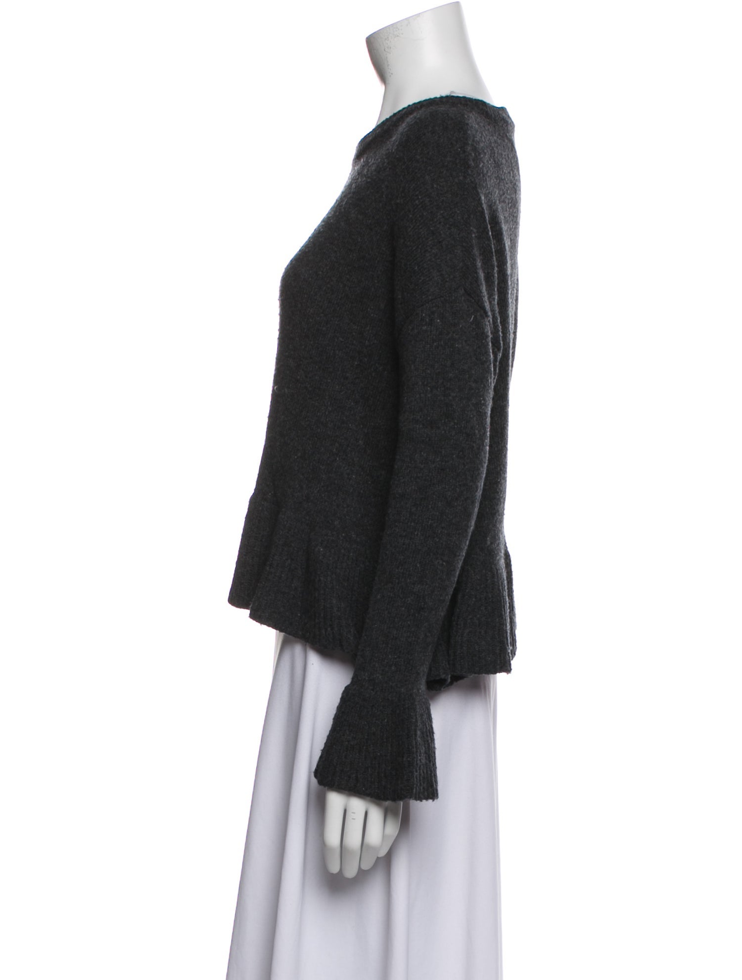 Cinq à Sept Nylon Bateau Neckline Sweater