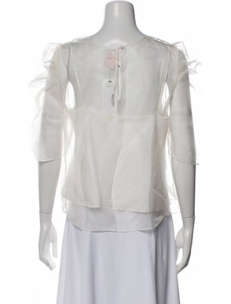 Cinq à Sept Silk Off-The-Shoulder Blouse