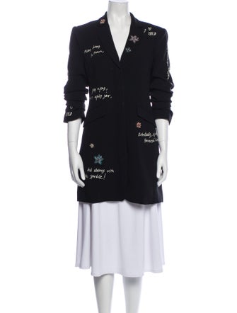 Cinq à Sept Graphic Print Trench Coat