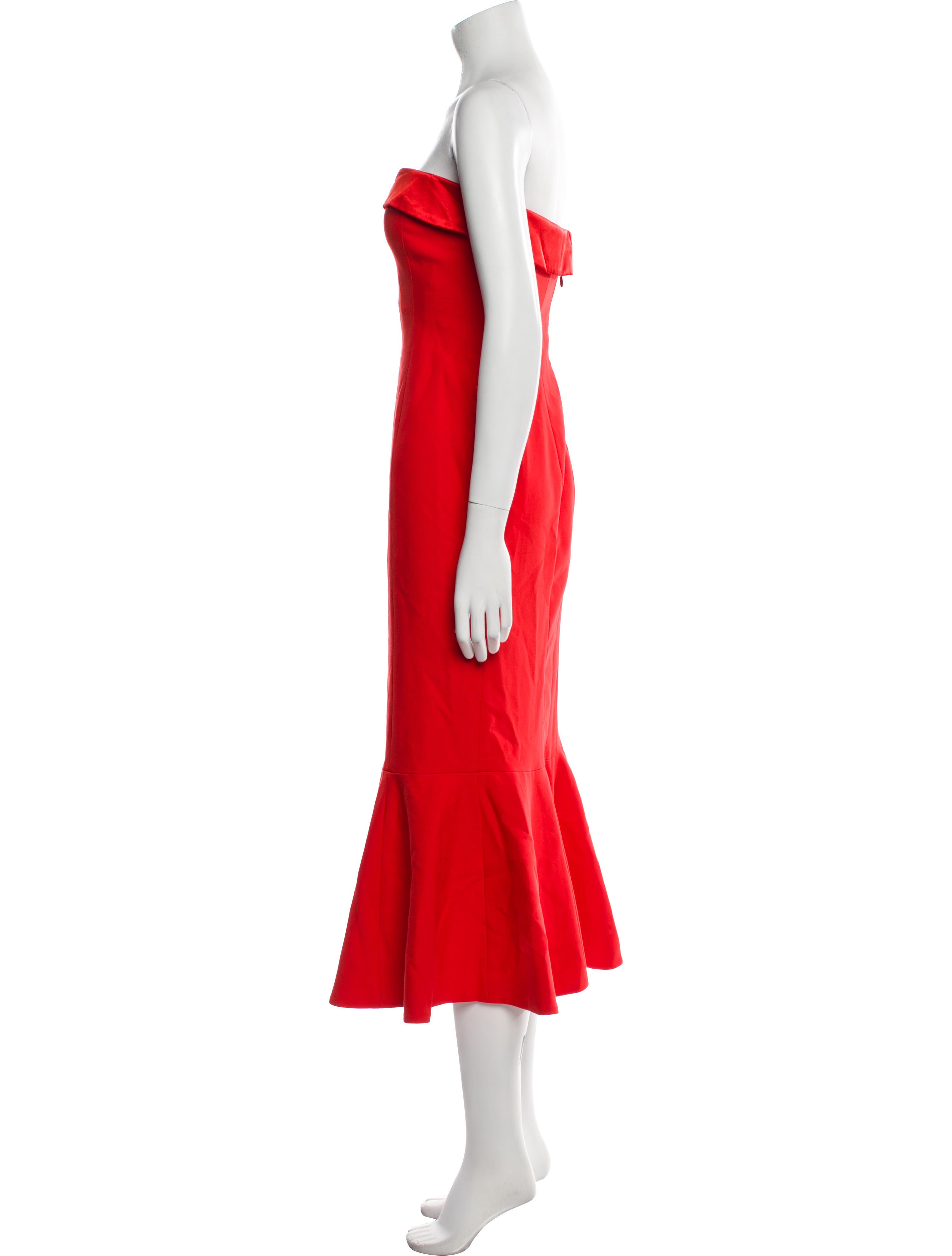Cinq à Sept Strapless Midi Length Dress w/ Tags