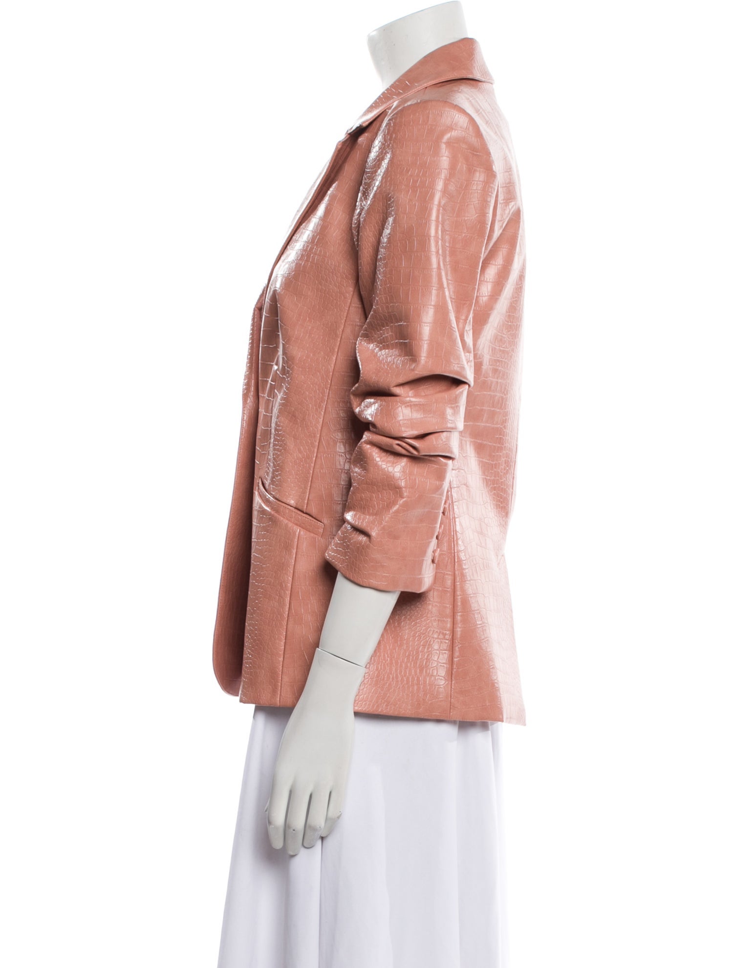 Cinq à Sept Faux Leather Blazer