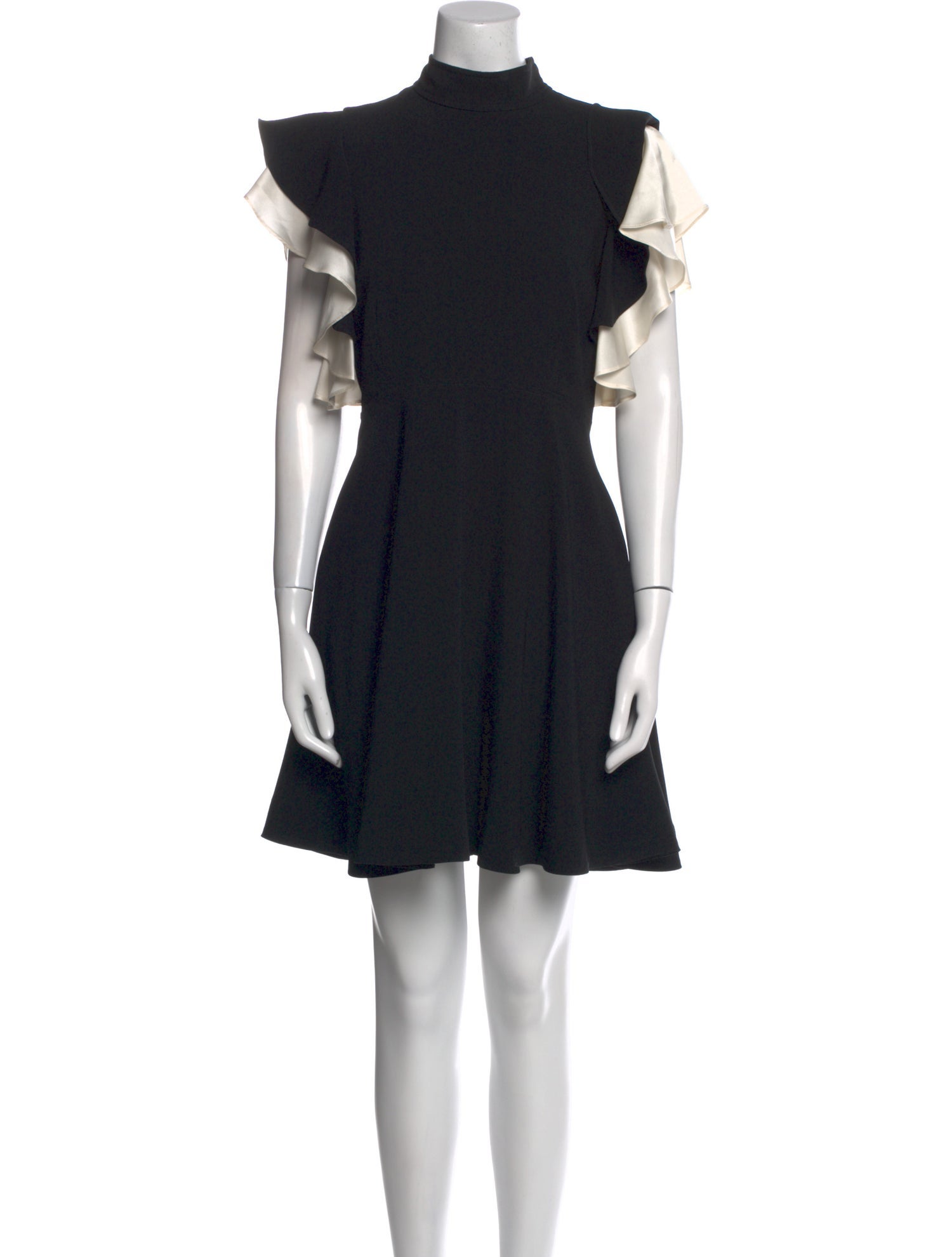 Cinq à Sept Mock Neck Mini Dress