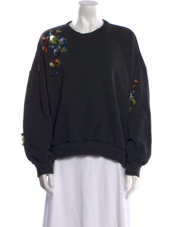 Cinq à Sept Crew Neck Long Sleeve Sweatshirt