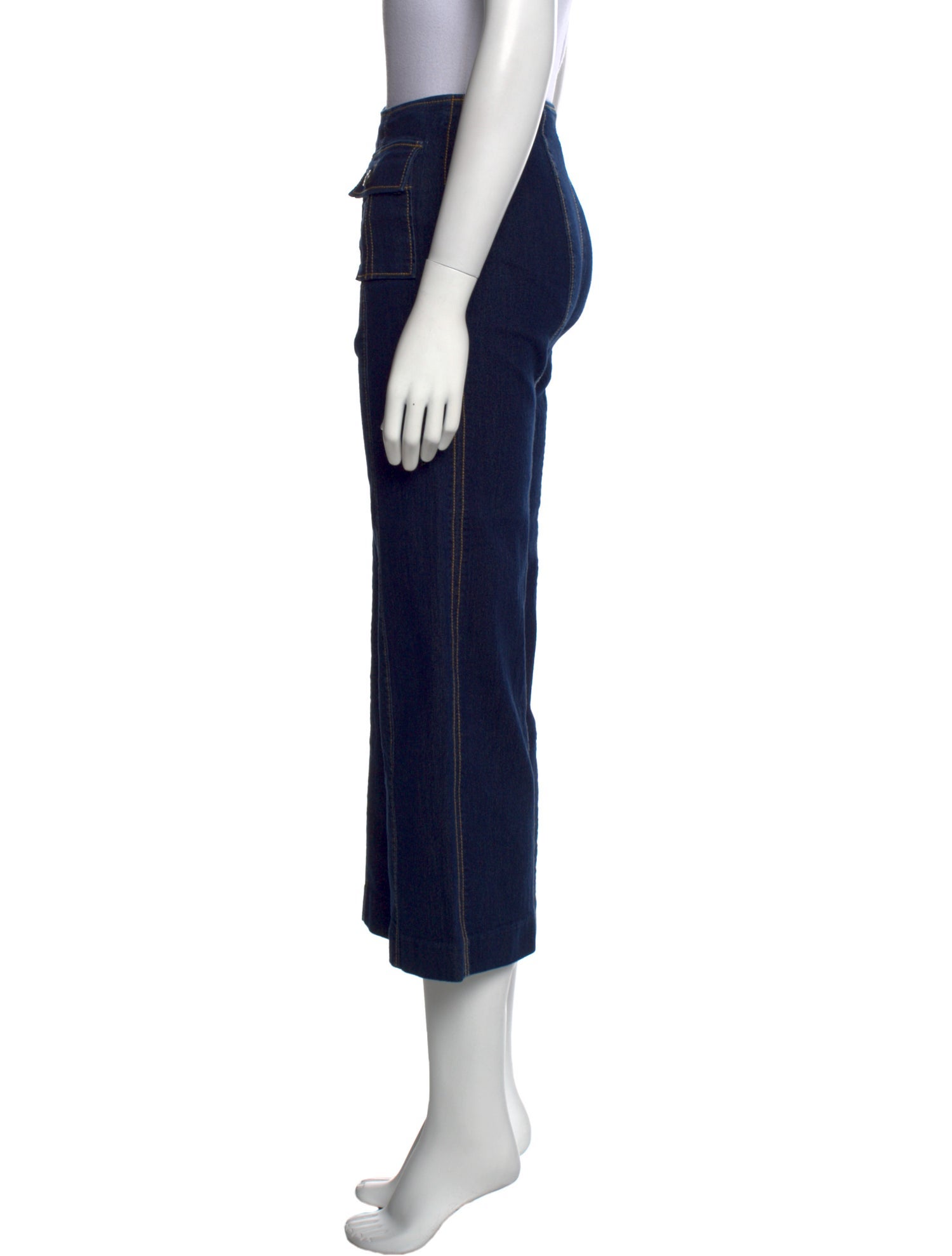 Cinq à Sept Mid-Rise Wide Leg Jeans