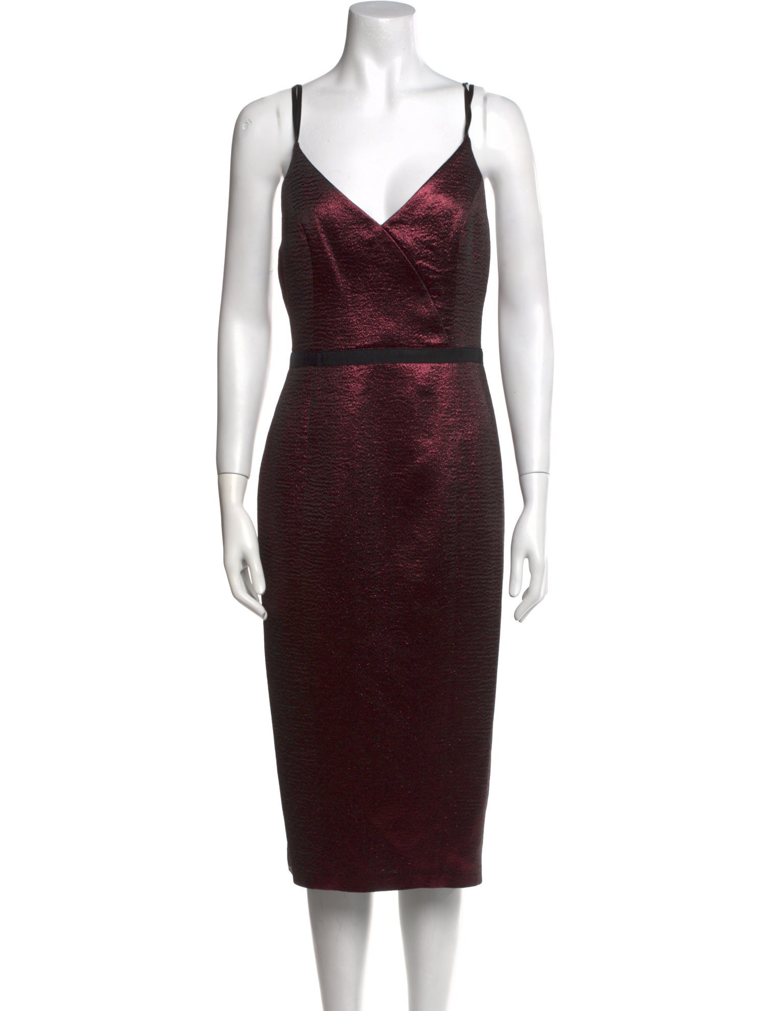 Cinq à Sept V-Neck Midi Length Dress