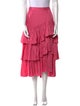 Cinq à Sept Ruffle Embellishment Midi Length Skirt
