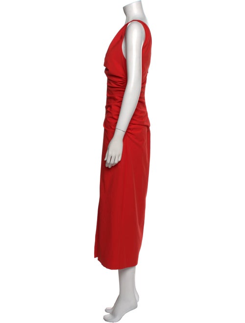 Cinq à Sept V-Neck Midi Length Dress