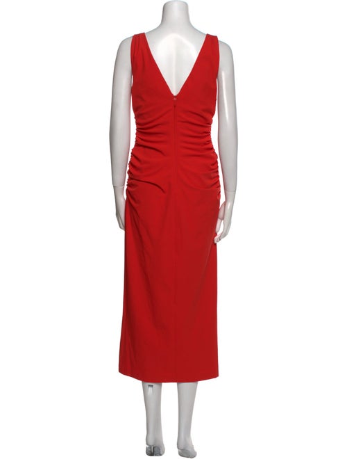 Cinq à Sept V-Neck Midi Length Dress
