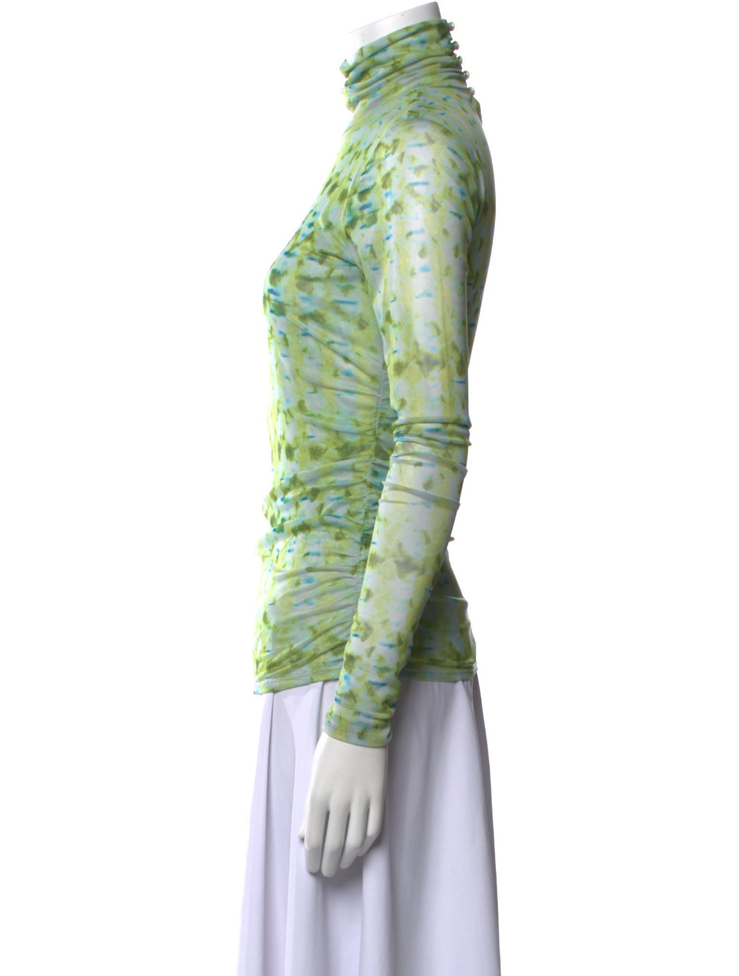 Cinq à Sept Printed Turtleneck Top