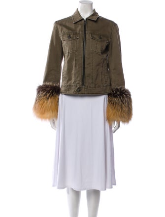 Cinq à Sept Printed Faux Fur Jacket