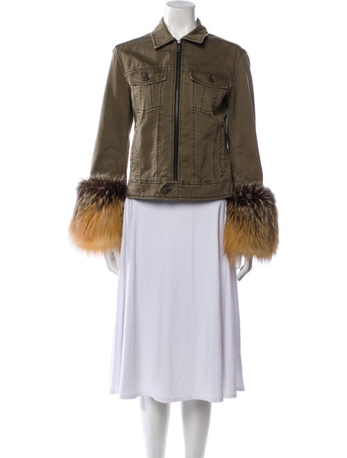 Cinq à Sept Printed Faux Fur Jacket