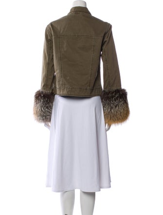 Cinq à Sept Printed Faux Fur Jacket