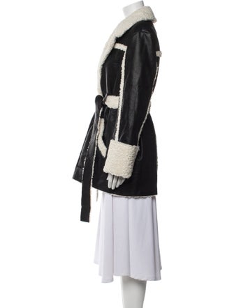 Cinq à Sept Colorblock Pattern Coat