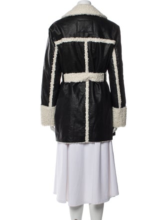 Cinq à Sept Colorblock Pattern Coat