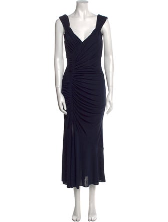 Cinq à Sept V-Neck Long Dress