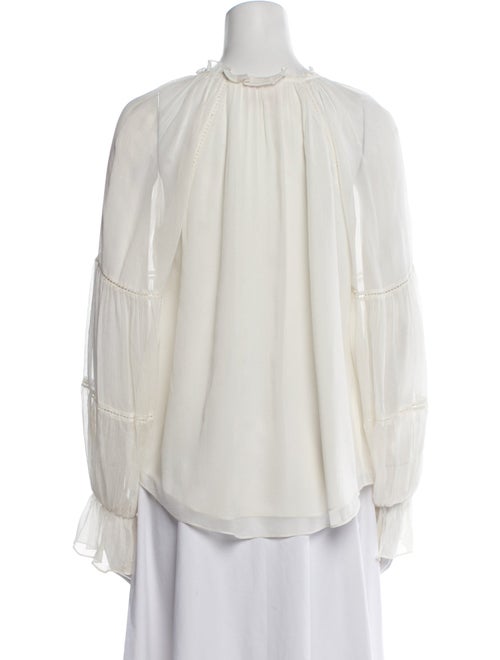 Cinq à Sept Silk V-Neck Blouse