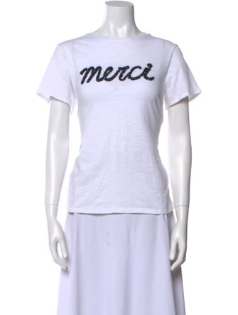 Cinq à Sept Graphic Print Crew Neck T-Shirt