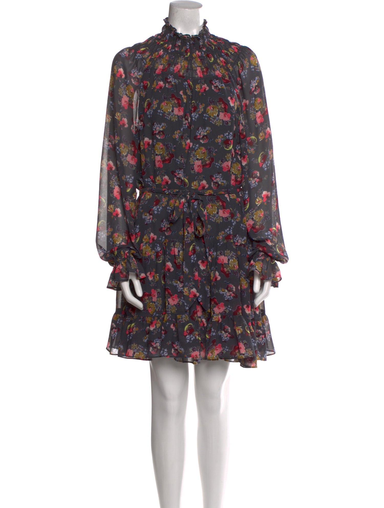 Cinq à Sept Floral Print Mini Dress