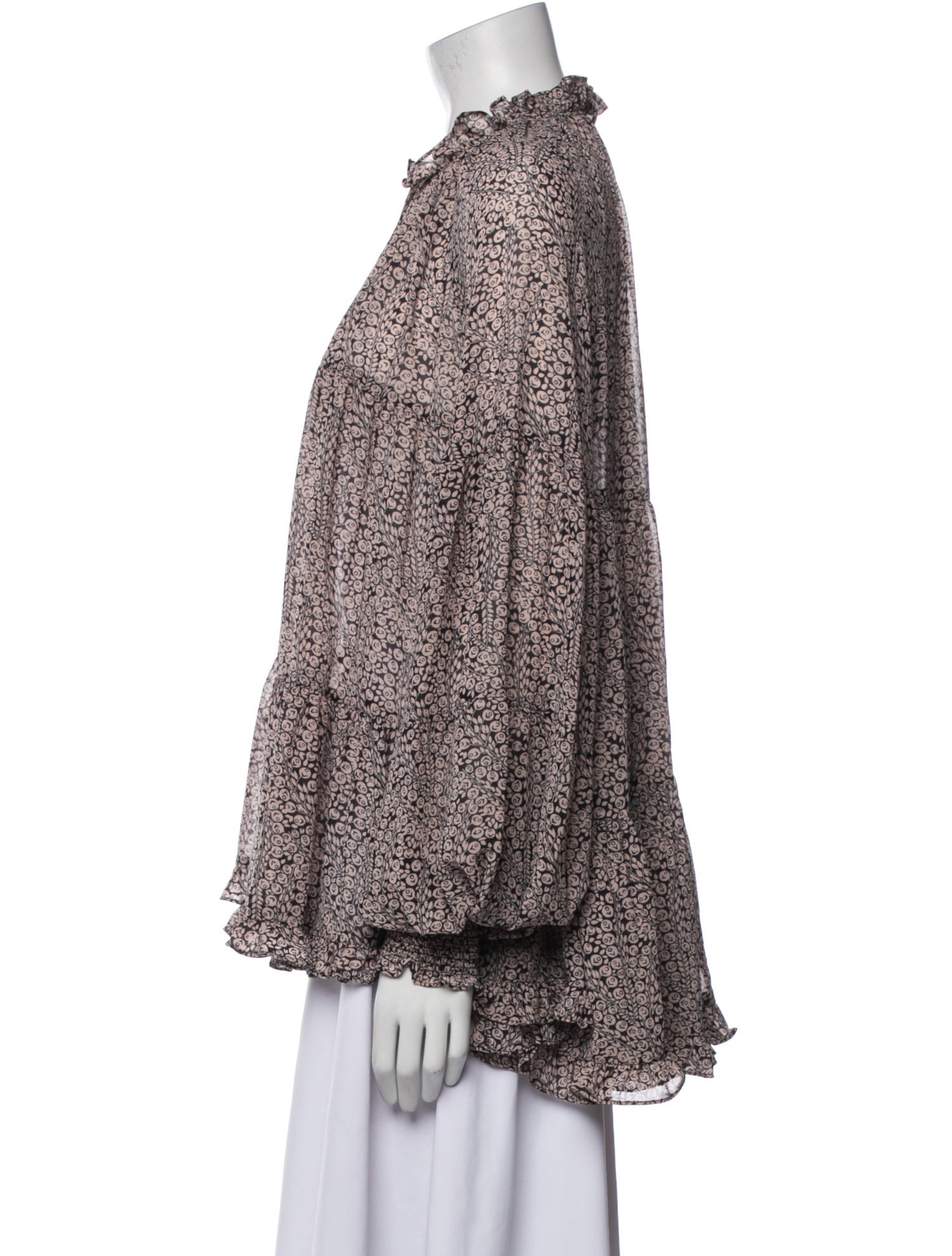 Cinq à Sept Printed V-Neck Tunic