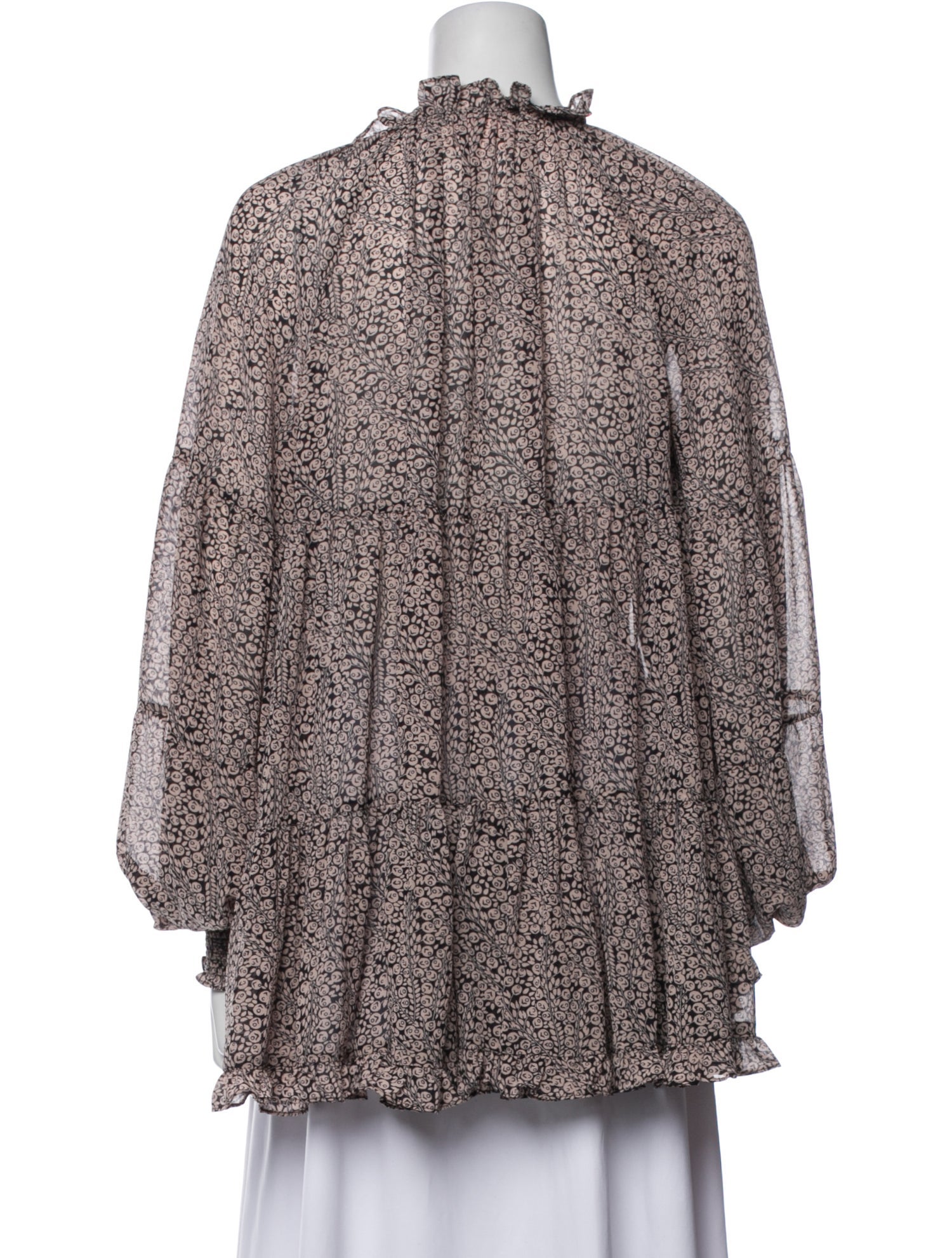 Cinq à Sept Printed V-Neck Tunic