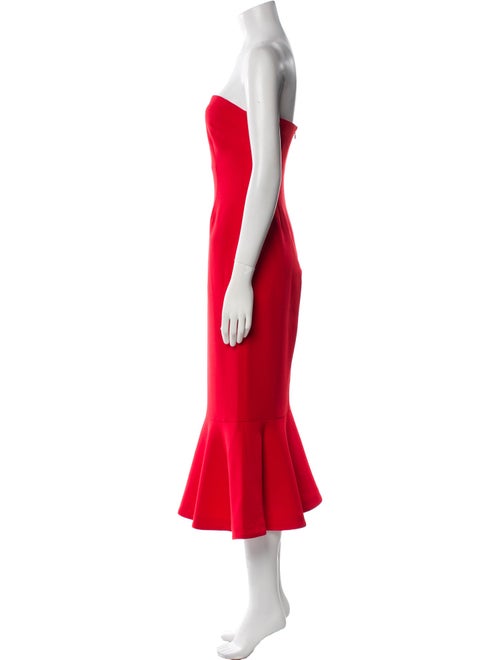 Cinq à Sept Strapless Midi Length Dress