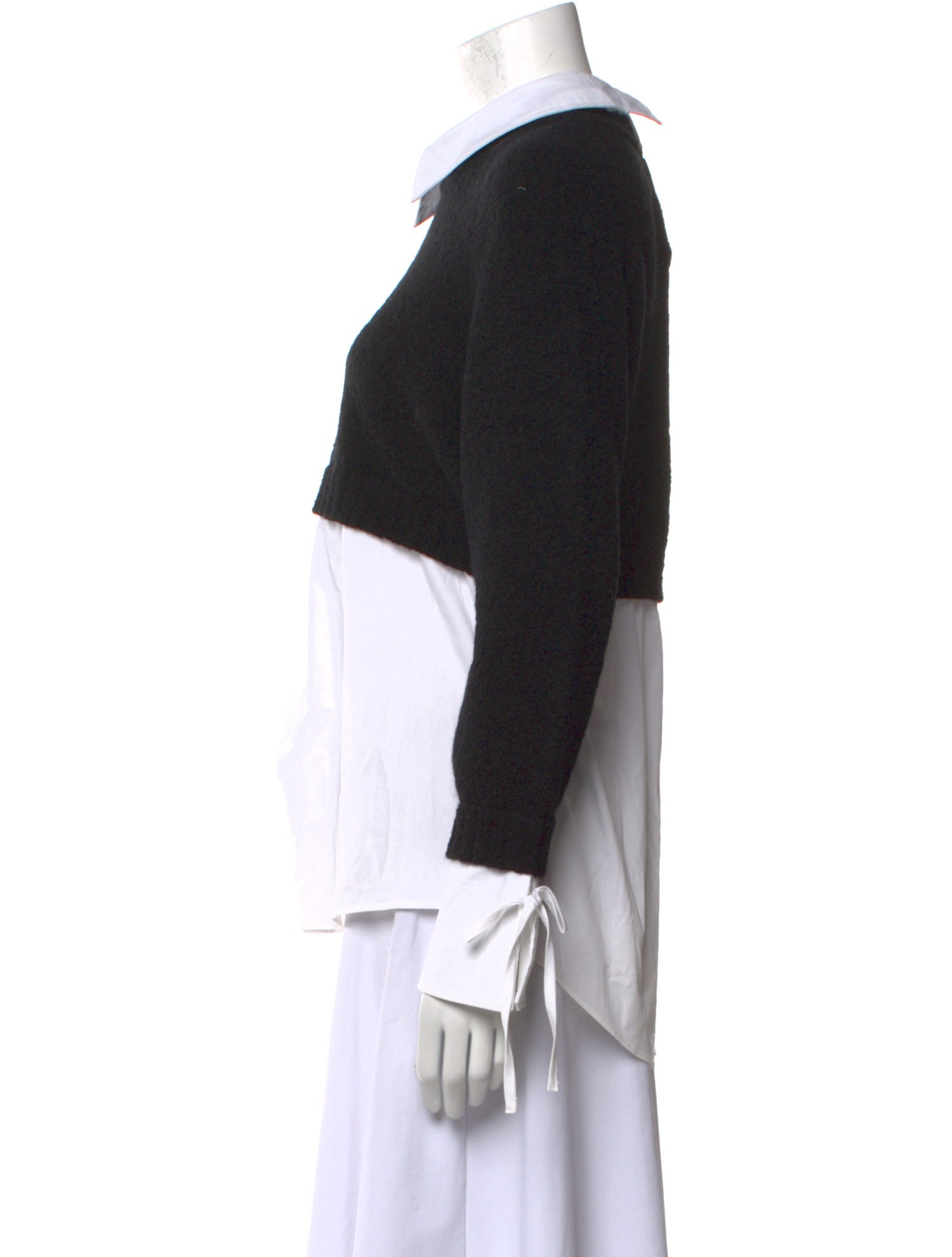 Cinq à Sept Wool Long Sleeve Button-Up Top w/ Tags