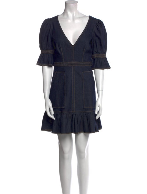 Cinq à Sept V-Neck Mini Dress