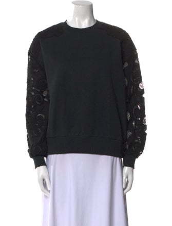 Cinq à Sept Crew Neck Long Sleeve Sweatshirt