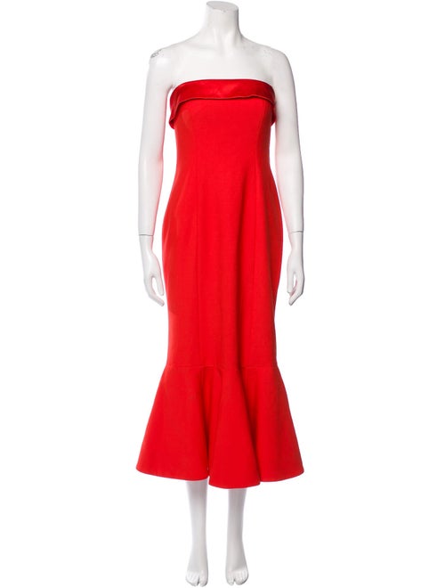 Cinq à Sept Strapless Midi Length Dress