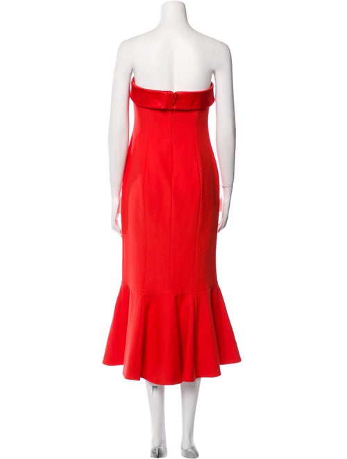 Cinq à Sept Strapless Midi Length Dress