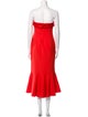 Cinq à Sept Strapless Midi Length Dress