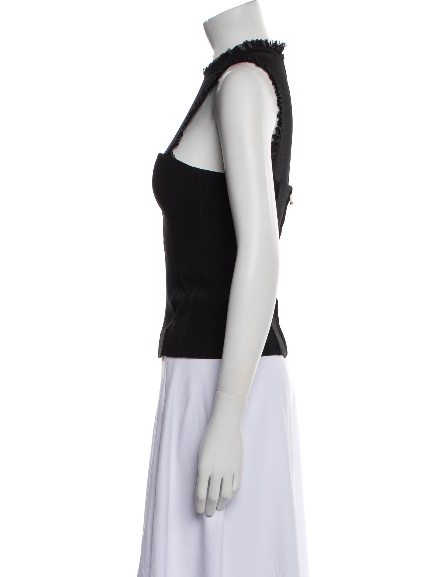 Cinq à Sept Mock Neck Sleeveless Top