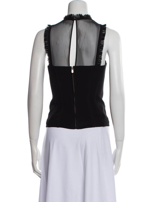 Cinq à Sept Mock Neck Sleeveless Top