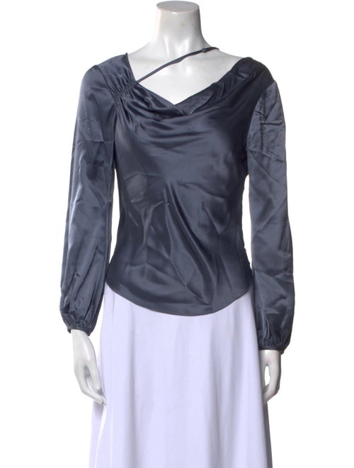 Cinq à Sept Silk Cowl Neck Blouse