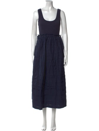 Cinq à Sept Scoop Neck Midi Length Dress