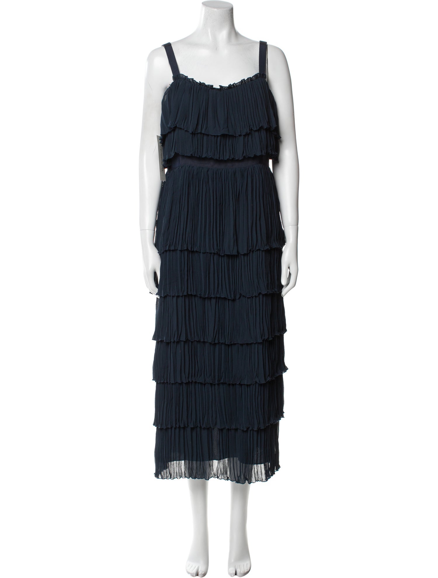 Cinq à Sept Square Neckline Long Dress