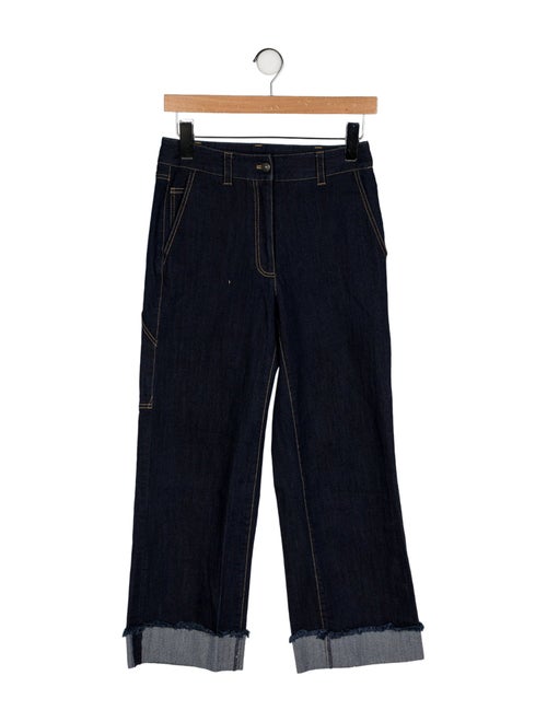 Cinq à Sept Mid-Rise Wide Leg Jeans