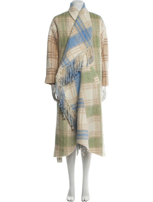 Cinq à Sept Plaid Print Coat