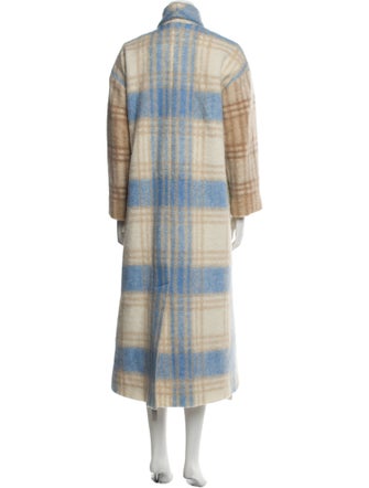 Cinq à Sept Plaid Print Coat