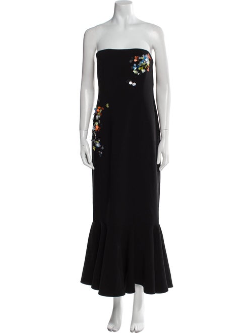 Cinq à Sept Strapless Midi Length Dress