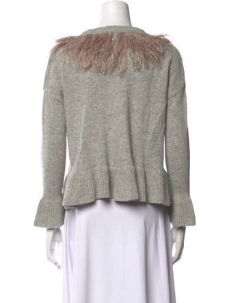 Cinq à Sept Merino Wool Crew Neck Sweater